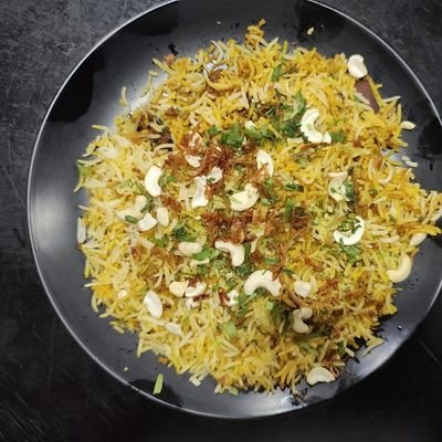 Mutton Kesar Dum Banarasi Biryani